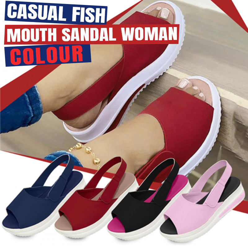 Casual Fish Mouth Sandal Woman-7